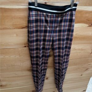 Marc Cain Black and Plaid Detail Garment
